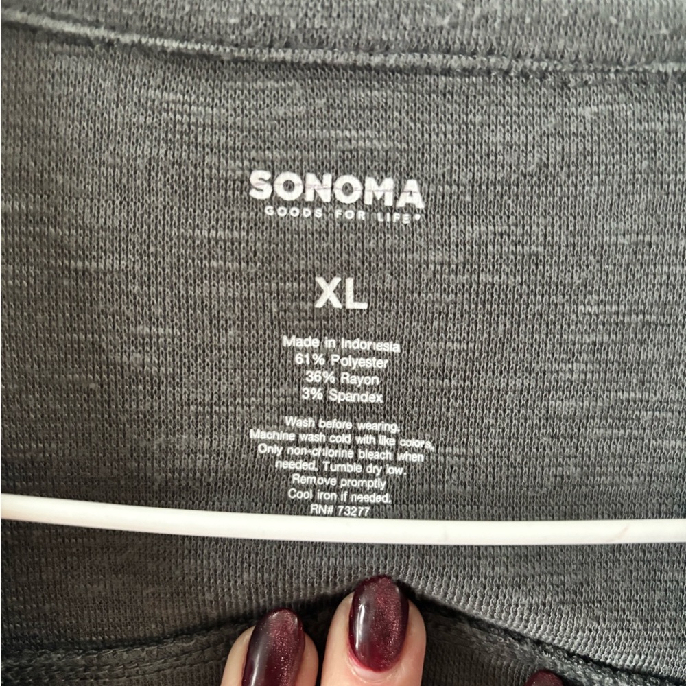 Sonoma Charcoal Knit Top - Picture 2 of 3